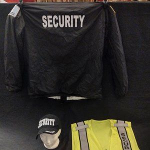 Security bomber Jacket + Hat + Vest - Size XL - BRAND NEW w/ TAGS